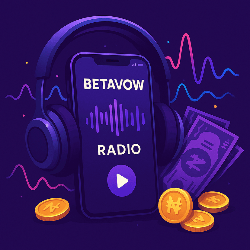 Tuning into Betavow Radio and winning cash